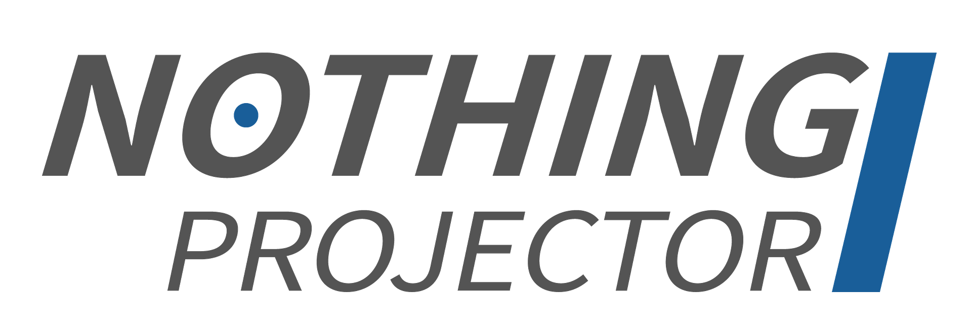 NothingProjector logotipas Skaidrus fonas